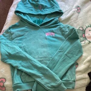 Cozy Teal Hoodie women Body by Raven